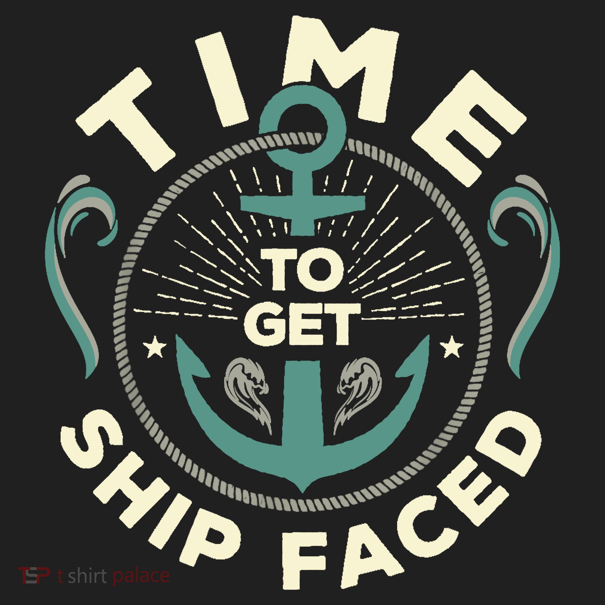 Time To Get Ship Faced Funny Cruise Women's Cooling Performance Crew T-Shirt