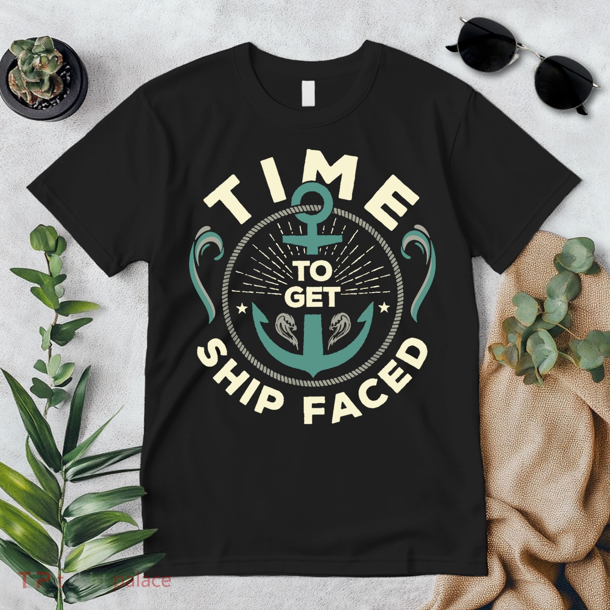 Time To Get Ship Faced Funny Cruise Premium T-Shirt