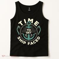 Time To Get Ship Faced Funny Cruise Tank Top thumb 2