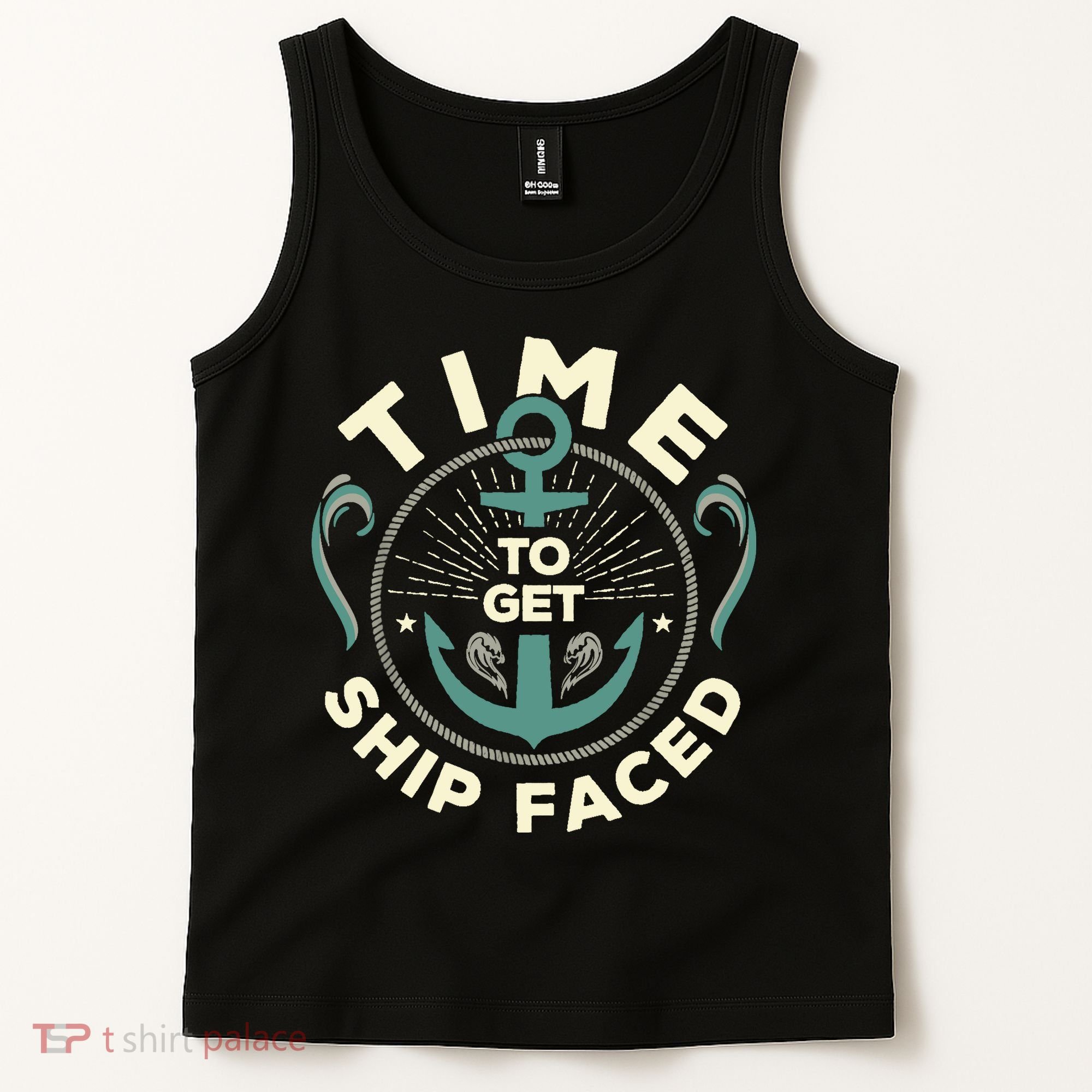 Time To Get Ship Faced Funny Cruise Tank Top
