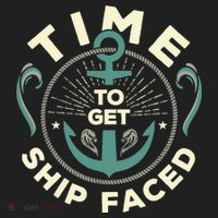 Time To Get Ship Faced Funny Cruise Golf Towel thumb 3
