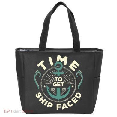 Time To Get Ship Faced Funny Cruise Tote Bag