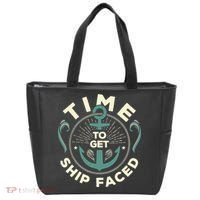 Time To Get Ship Faced Funny Cruise Tote Bag thumb 0