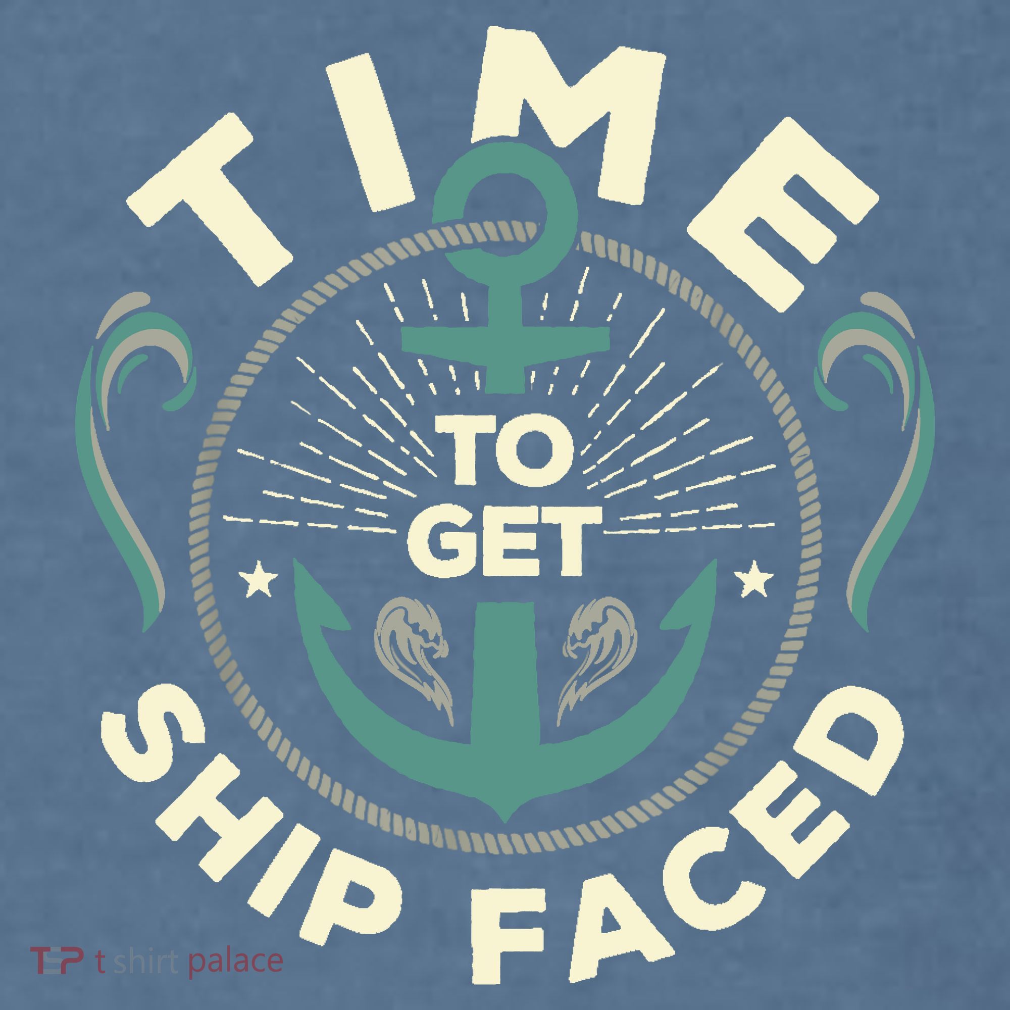 Time To Get Ship Faced Funny Cruise Garment-Dyed Sweatshirt