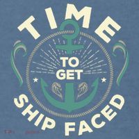 Time To Get Ship Faced Funny Cruise Comfort Colors Garment-Dyed Hooded Sweatshirt thumb 2