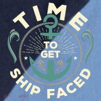 Time To Get Ship Faced Funny Cruise Raglan Baseball Sleeve Shirt thumb 2