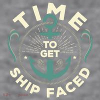 Time To Get Ship Faced Funny Cruise Women's Racerback Cropped Tank thumb 2
