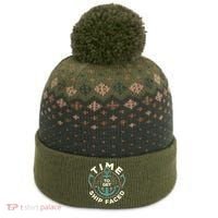 Time To Get Ship Faced Funny Cruise The Baniff Cuffed Pom Beanie thumb 0