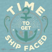 Time To Get Ship Faced Funny Cruise Sueded Cloud Jersey T-Shirt thumb 2