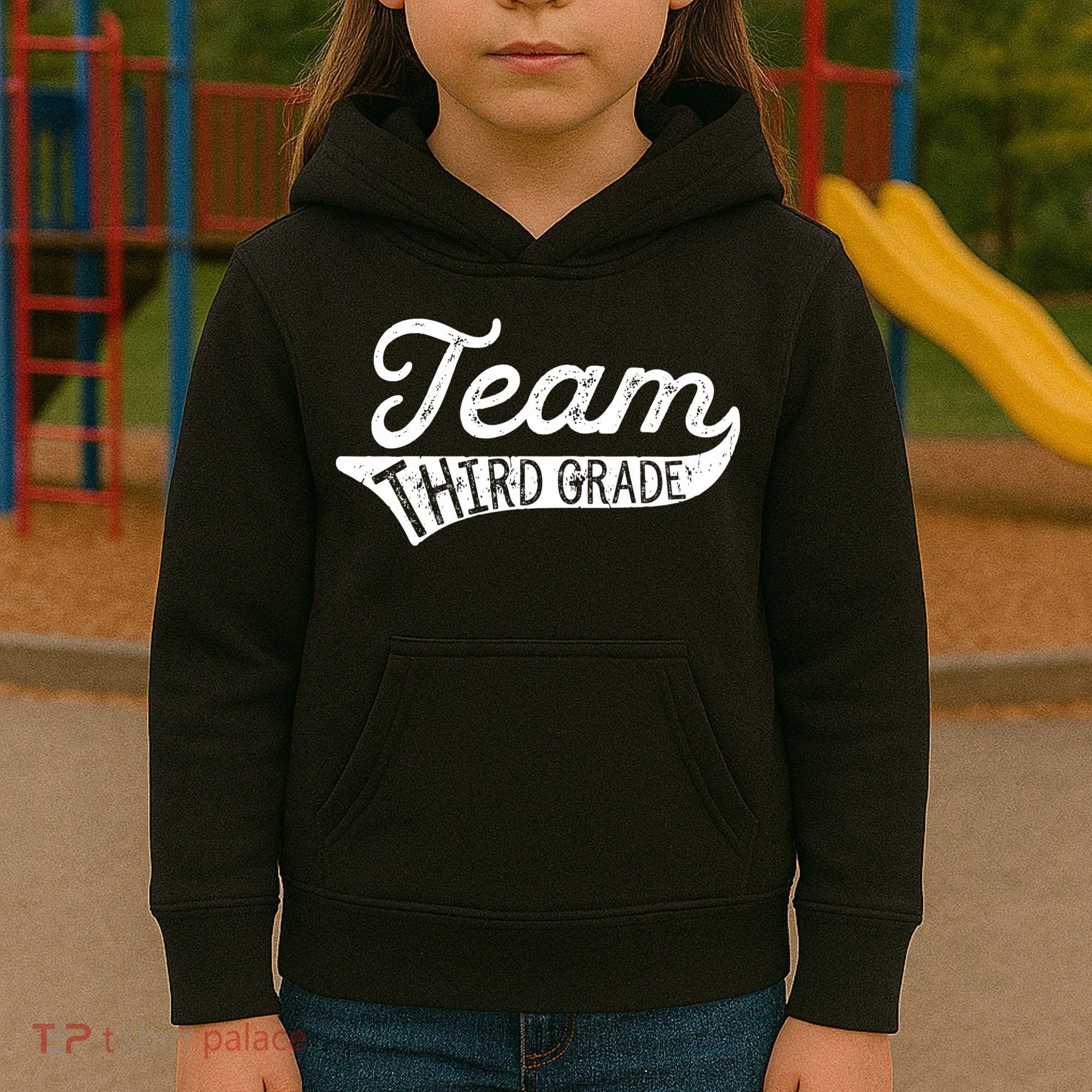 Team Third Grade Back To School Student Teacher Kids Hoodie