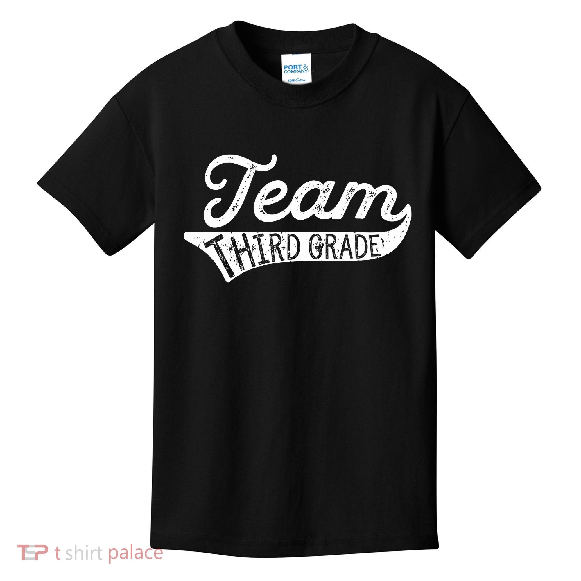 Team Third Grade Back To School Student Teacher Kids T-Shirt