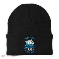 Time To Get Ship Faced And Get A Little Nauti Funny Cruise Gift Beanie thumb 0
