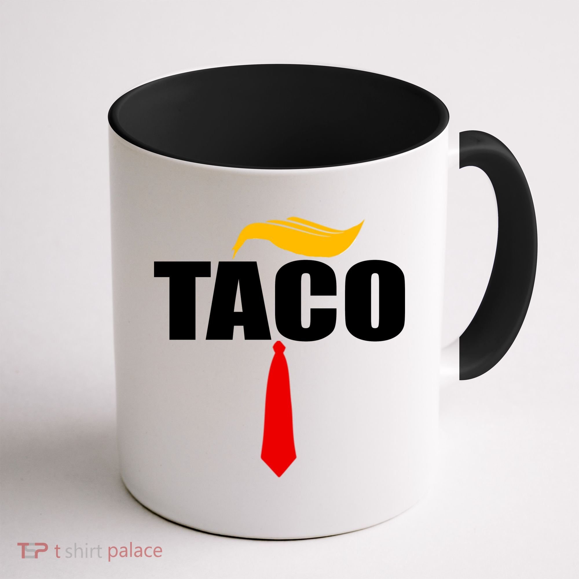 Taco Trump Hair Tie Funny Coffee Mug