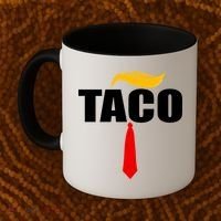 Taco Trump Hair Tie Funny Coffee Mug thumb 2