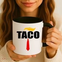 Taco Trump Hair Tie Funny Coffee Mug thumb 3
