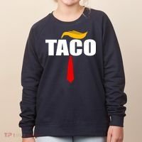 Taco Trump Hair Tie Funny Women's Sweatshirt thumb 0