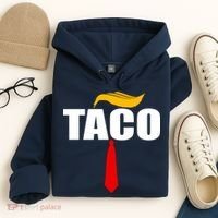 Taco Trump Hair Tie Funny Hoodie thumb 4