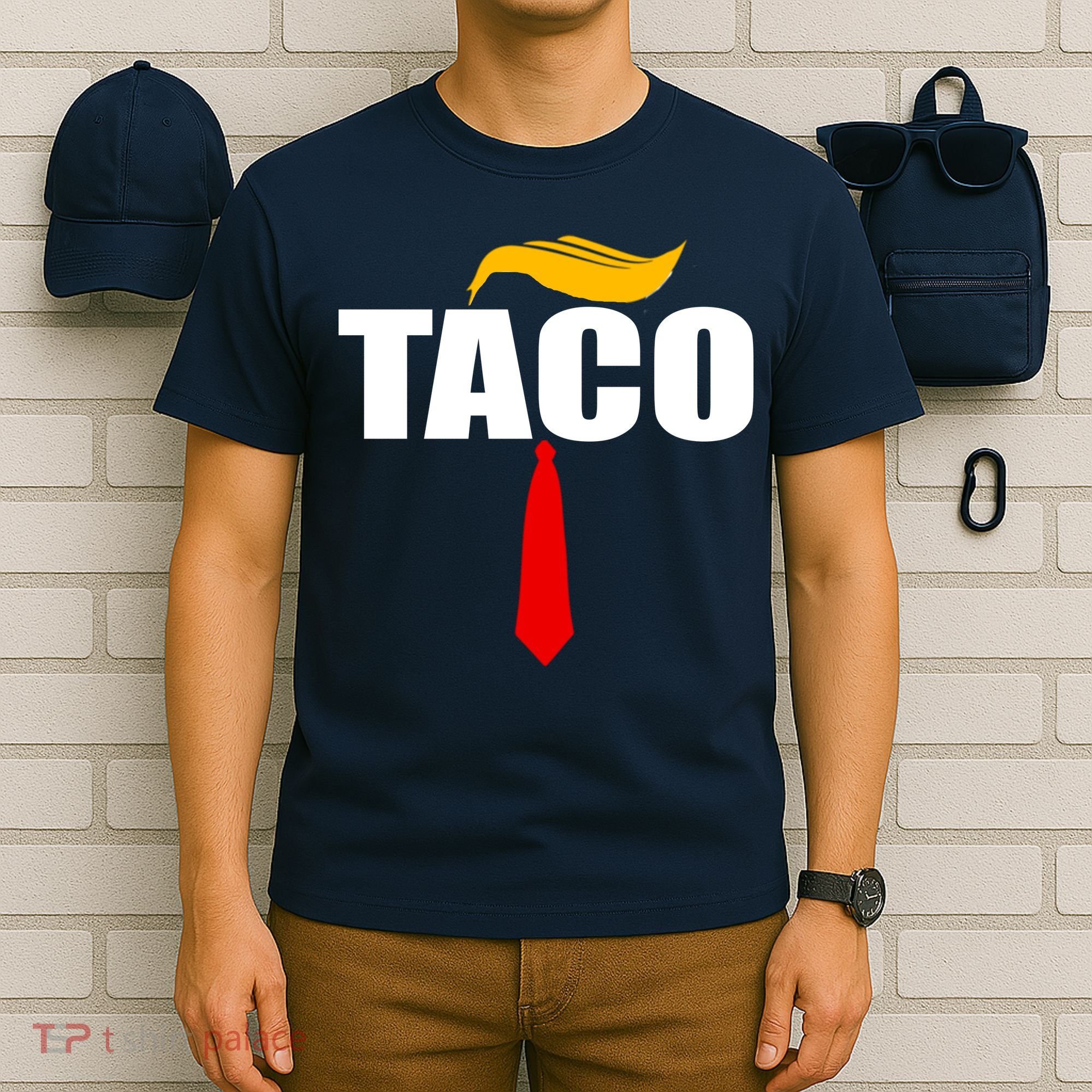 Taco Trump Hair Tie Funny T-Shirt