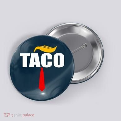 Taco Trump Hair Tie Funny Button