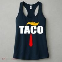 Taco Trump Hair Tie Funny Women's Tank Top thumb 3
