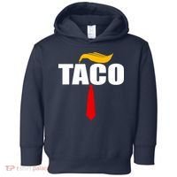 Taco Trump Hair Tie Funny Toddler Hoodie thumb 0
