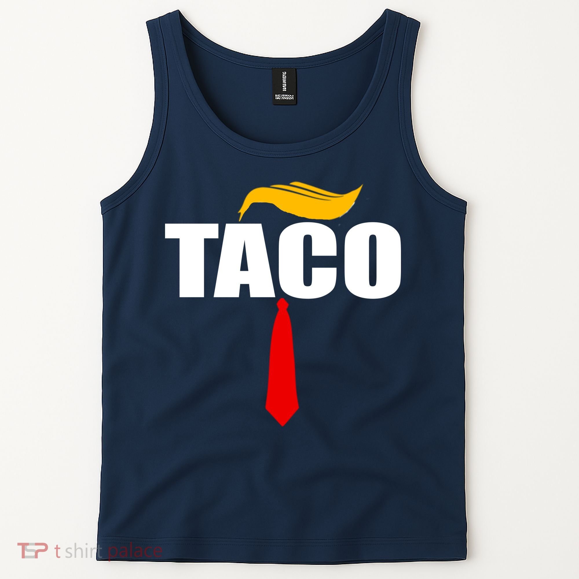 Taco Trump Hair Tie Funny Tank Top