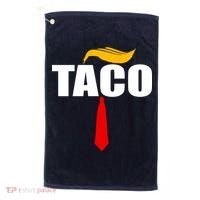 Taco Trump Hair Tie Funny Golf Towel thumb 0