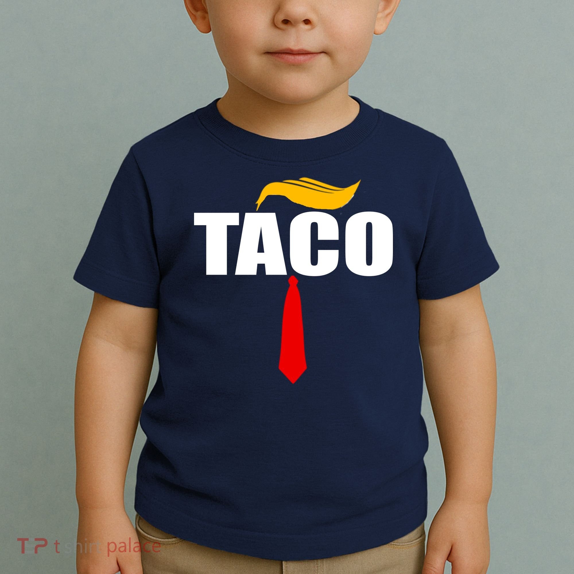 Taco Trump Hair Tie Funny Toddler T-Shirt