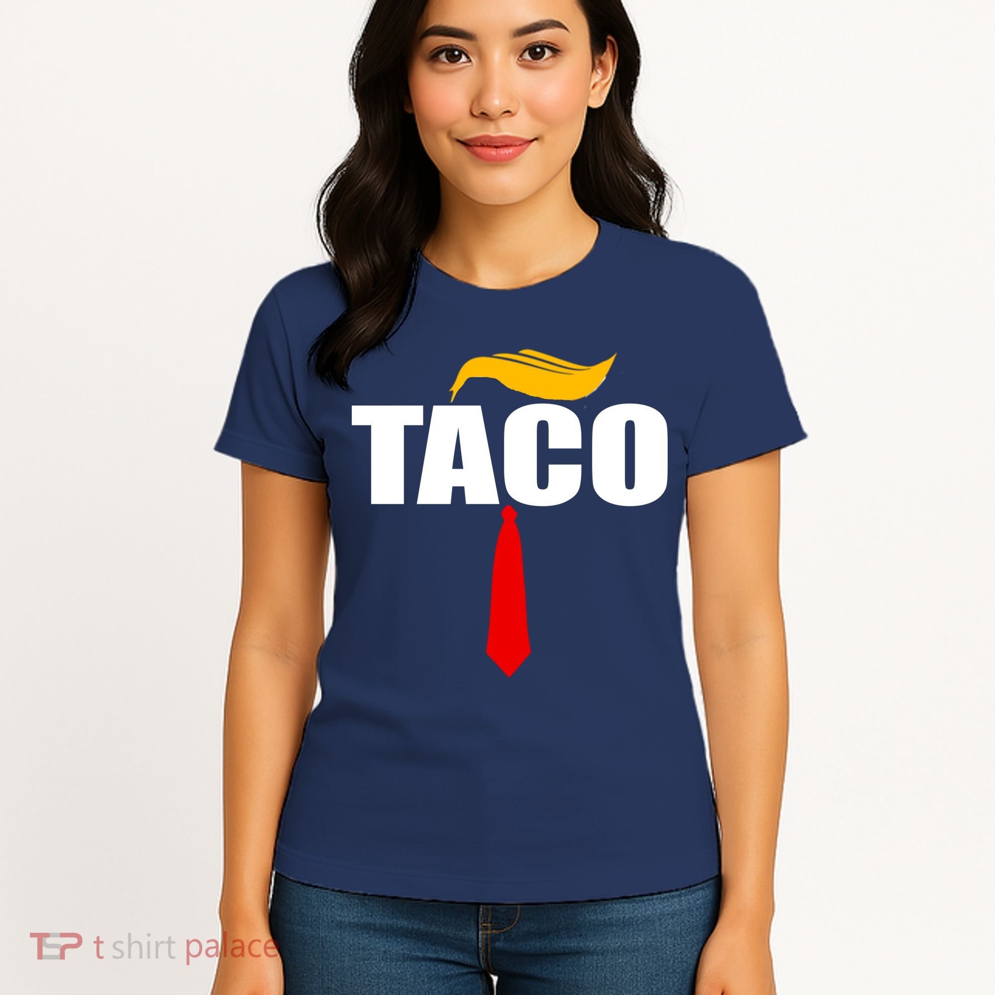 Taco Trump Hair Tie Funny Women's T-Shirt