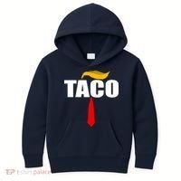 Taco Trump Hair Tie Funny Kids Hoodie thumb 0