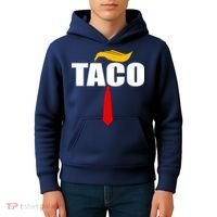 Taco Trump Hair Tie Funny Kids Hoodie thumb 4
