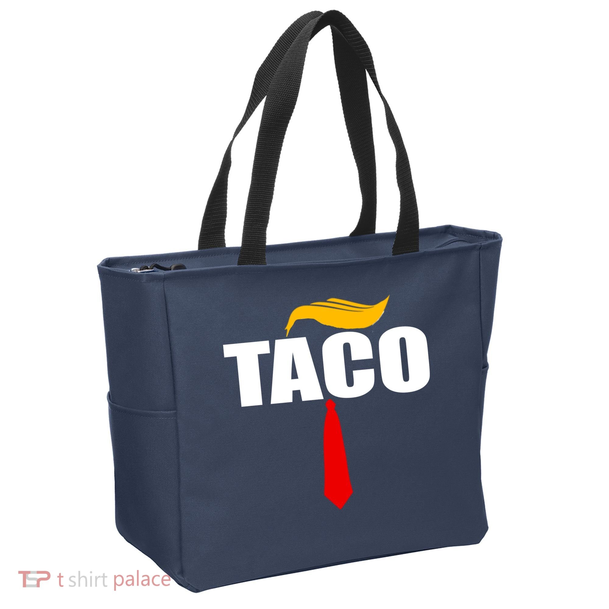 Taco Trump Hair Tie Funny Tote Bag