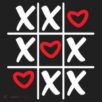 Tictac Toe Heart Valentines Day Gift Women's Sweatshirt thumb 2