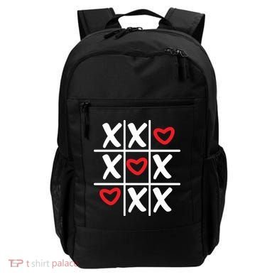 Tictac Toe Heart Valentines Day Gift Backpack