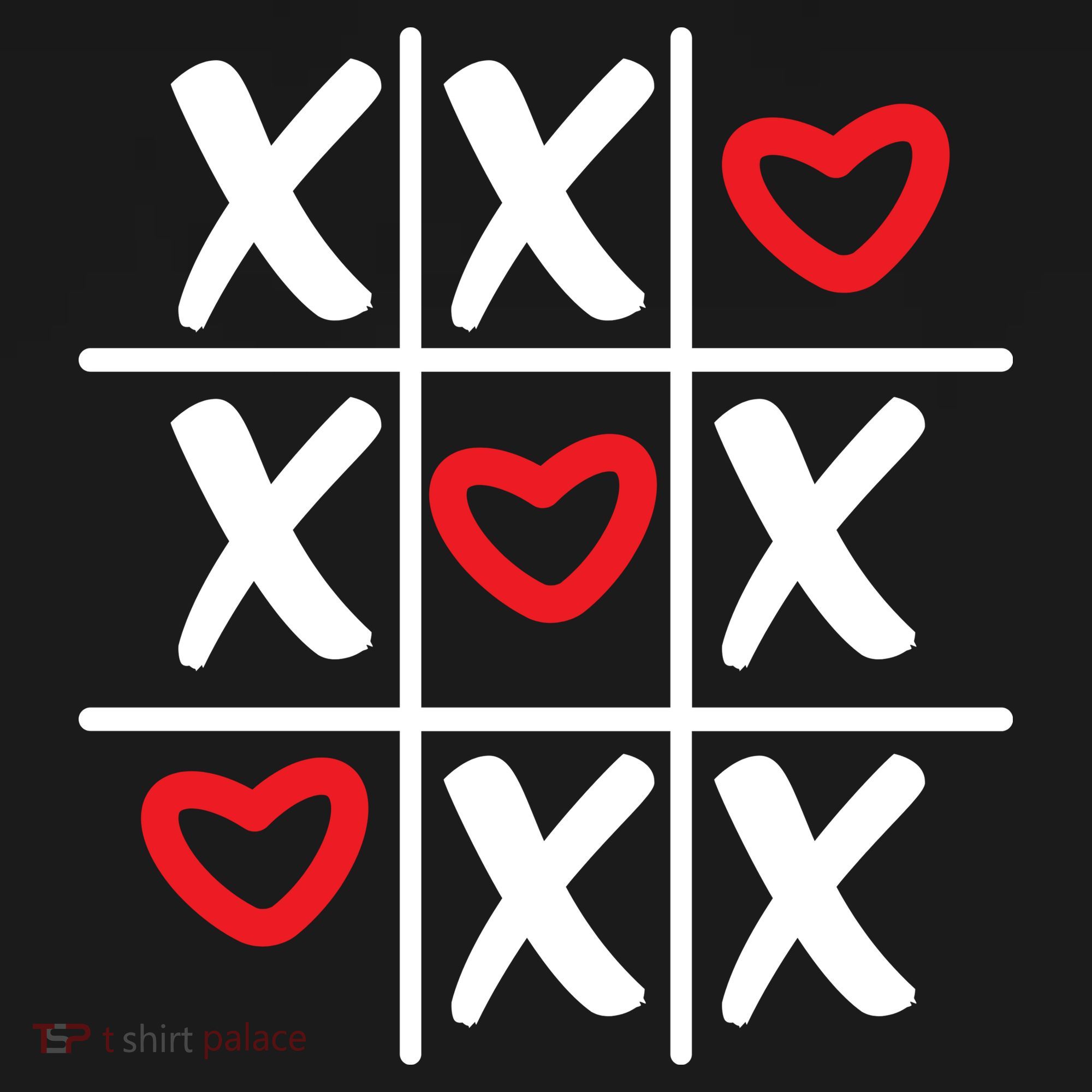 Tictac Toe Heart Valentines Day Gift Toddler Hoodie