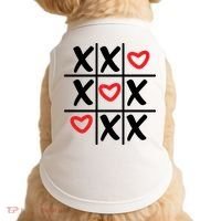 Tictac Toe Heart Valentines Day Gift Doggie Tank thumb 0