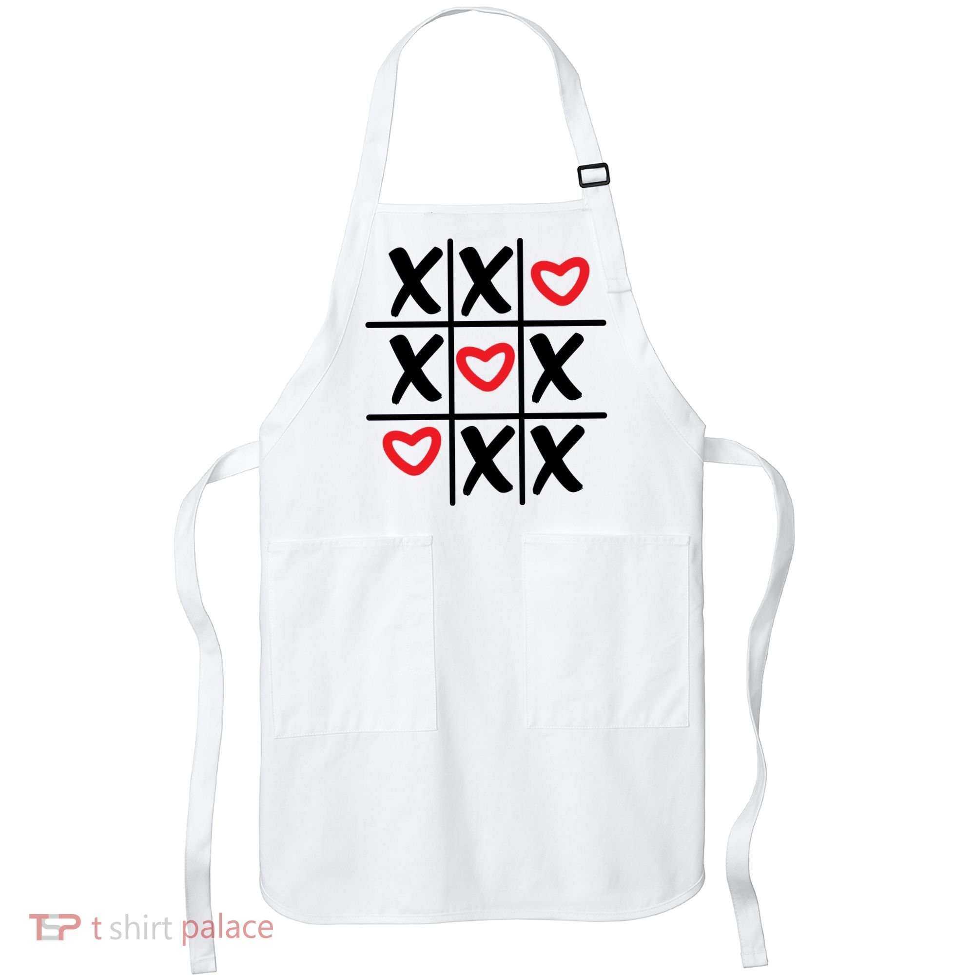 Tictac Toe Heart Valentines Day Gift Apron
