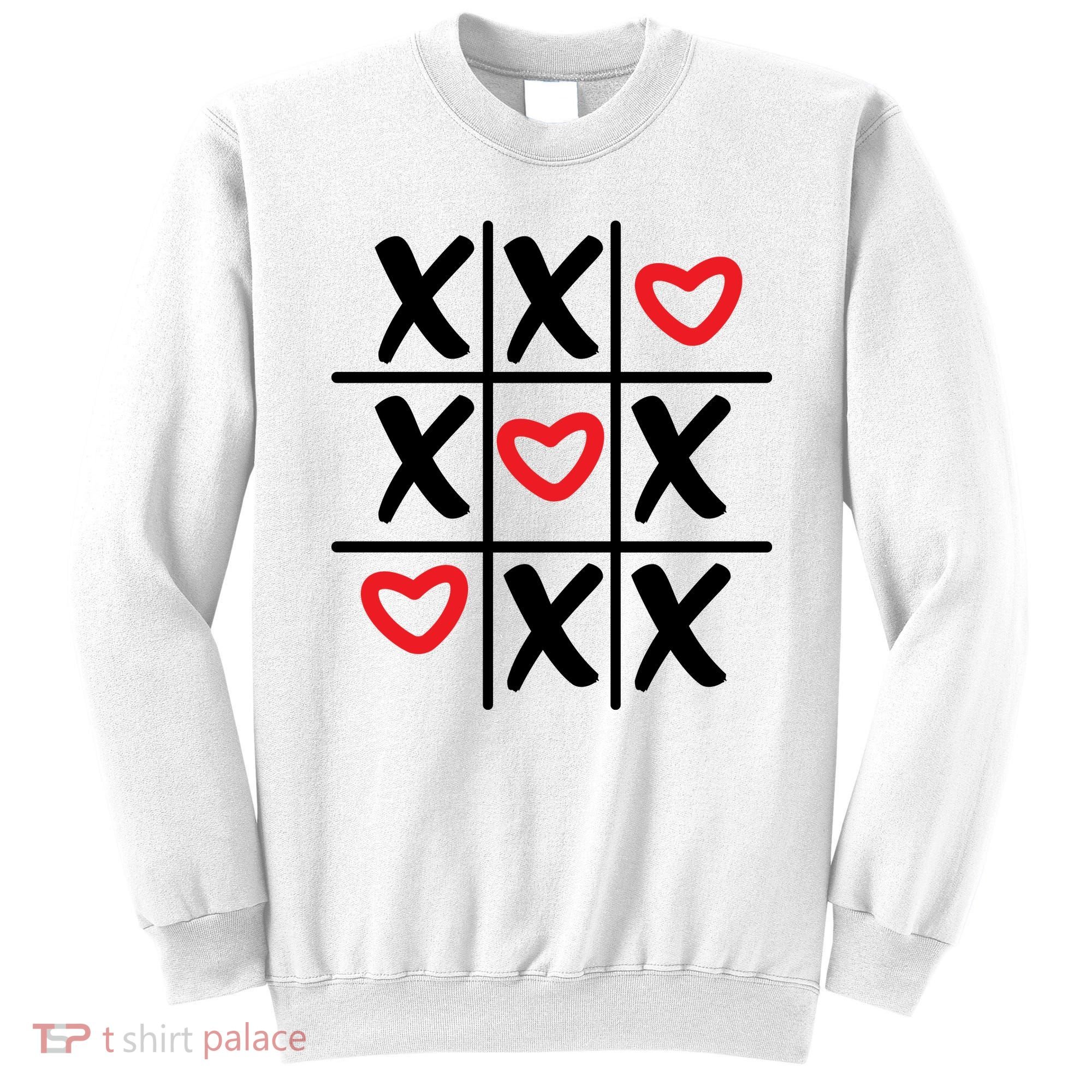 Tictac Toe Heart Valentines Day Gift Sweatshirt
