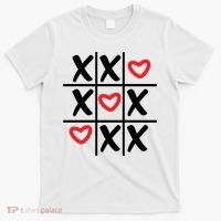 Tictac Toe Heart Valentines Day Gift T-Shirt thumb 0