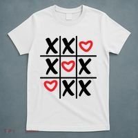 Tictac Toe Heart Valentines Day Gift T-Shirt thumb 5