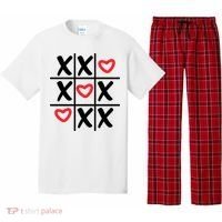 Tictac Toe Heart Valentines Day Gift Pajama Set thumb 0