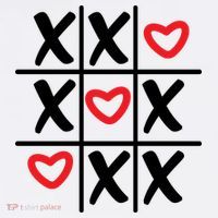 Tictac Toe Heart Valentines Day Gift Women's Hoodie thumb 2