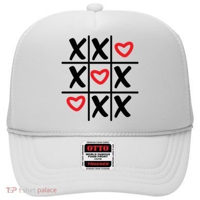 Tictac Toe Heart Valentines Day Gift Hat