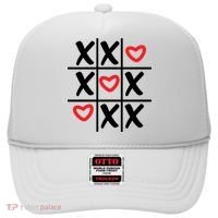 Tictac Toe Heart Valentines Day Gift Hat thumb 0