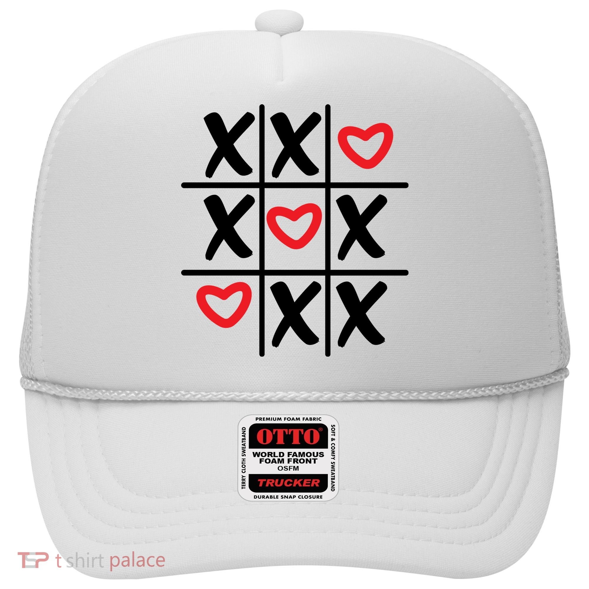 Tictac Toe Heart Valentines Day Gift Hat