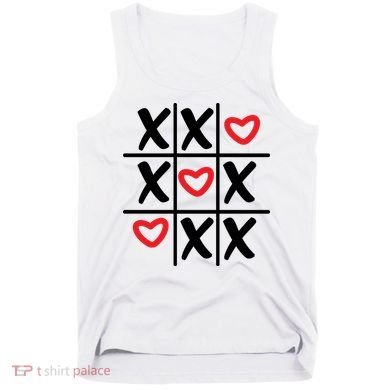 Tictac Toe Heart Valentines Day Gift Tank Top