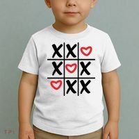 Tictac Toe Heart Valentines Day Gift Toddler T-Shirt thumb 2
