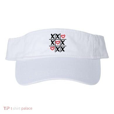 Tictac Toe Heart Valentines Day Gift Visor