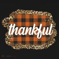 Thankful Thanksgiving Holiday Cheetah Plaid Toddler Hoodie thumb 2