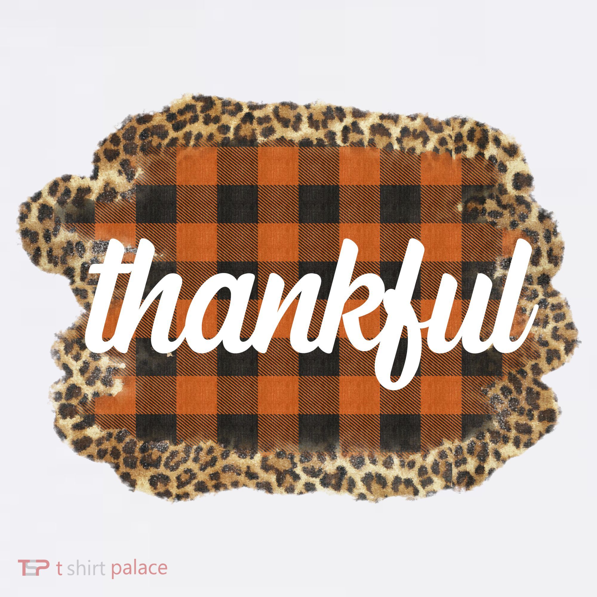 Thankful Thanksgiving Holiday Cheetah Plaid Baby Bodysuit